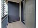 Balcony with gray screen and railing, offering city views and fresh air at 3481 Lakeside Ne Dr # 902, Atlanta, GA 30326