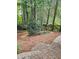 Backyard featuring a stone paver patio and landscaping, providing a relaxing outdoor space at 3930 Regal Oaks Dr, Suwanee, GA 30024