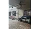 Exterior view of patio, barbecue, and seating area in backyard at 3930 Regal Oaks Dr, Suwanee, GA 30024