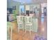 Kitchen with hardwood floors, granite countertops, stainless steel refrigerator at 3930 Regal Oaks Dr, Suwanee, GA 30024