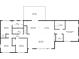 Detailed floor plan showing layout of first floor including bedrooms, bathrooms, kitchen, and living spaces at 3581 Ridge Se Rd, Smyrna, GA 30080