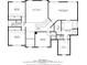 Second floor plan displays bedrooms with ensuite baths and walk-in closets at 3957 Marquette Nw Way, Kennesaw, GA 30144