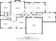 Detailed floor plan layout showcasing the room sizes and dimensions of the main floor at 3957 Marquette Nw Way, Kennesaw, GA 30144