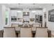 Kitchen with white cabinets, stainless steel appliances, and a view to the dining room at 3755 Valleyway Rd, Cumming, GA 30040