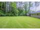 Huge backyard surrounded by mature trees offering privacy and tranquility at 3030 Golden Dr, Atlanta, GA 30344