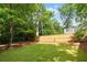 Spacious backyard with green grass and a wood privacy fence at 138 Woodlawn Ave, Decatur, GA 30030
