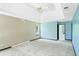 The large bedroom has two-tone paint and carpeted floors at 1553 Smithson Ct, Lithonia, GA 30058
