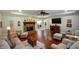 Inviting living room with fireplace, hardwood flooring and recessed lighting at 188 A Macedonia Rd, White, GA 30184