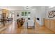Bright and airy living room with hardwood floors, fireplace, and open floor plan at 3155 Zion St, Scottdale, GA 30079