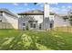Spacious backyard featuring a lush green lawn and privacy fence, perfect for outdoor entertaining at 4420 Ambassador Way, Cumming, GA 30040