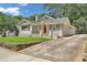 Charming bungalow with red front door, a front porch and long driveway at 1667 Sylvan Sw Rd, Atlanta, GA 30310
