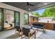 Covered patio features comfortable seating and access to both the backyard and the interior at 23 Walthall Ne St, Atlanta, GA 30317