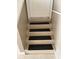 Basement stairs with carpet runner on each step at 3788 Westwick Nw Ct, Kennesaw, GA 30152