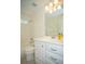 Bright bathroom features white cabinets, tile floor and shower with tub and neutral walls at 3788 Westwick Nw Ct, Kennesaw, GA 30152