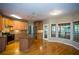 Spacious kitchen with stainless appliances, granite counters, and wooden island at 3788 Westwick Nw Ct, Kennesaw, GA 30152
