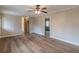 Living room featuring hardwood floors, neutral walls, and ample space for comfortable living at 4485 Canary Ct, Lithia Springs, GA 30122