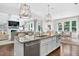 Gourmet kitchen island with stainless steel appliances and ample counter space at 6470 Long Island Nw Dr, Atlanta, GA 30328