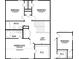 Second floorplan showcases 3 bedrooms, 2 baths, an owner's suite, loft, and walk in closets at 515 Brady Dr, Villa Rica, GA 30180