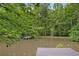 Scenic view of the serene pond, surrounded by lush trees at 10775 Shallowford Rd, Roswell, GA 30075