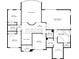 Upstairs floor plan showing bedrooms, baths, laundry, and the primary bedroom with walk-in closets at 374 Heritage, Woodstock, GA 30188