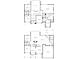 Complete floor plan of both stories showing the layout of the home, including room dimensions and features at 374 Heritage, Woodstock, GA 30188