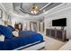 Inviting main bedroom with tray ceiling, featuring neutral colors and plenty of space at 4492 Arbor Crest Ct, Suwanee, GA 30024