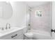 Bathroom featuring updated fixtures, a tub and shower combo, and a large vanity at 462 Kendrick Se Ave, Atlanta, GA 30315