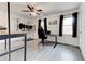 This is a large office space featuring sleek flooring, natural light, and modern fixtures at 4417 Village Square Ln, Stone Mountain, GA 30083