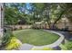 Beautiful backyard with artificial turf, landscaping, and seating area, perfect for outdoor enjoyment at 1260 Monroe Ne Dr, Atlanta, GA 30306
