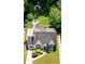 Aerial view of the home with a private backyard, patio, fire pit and lush landscaping at 2545 Tilson Se Dr, Atlanta, GA 30317
