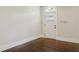 Entryway with hardwood floors and a white door, offering a clean and modern aesthetic at 2545 Tilson Se Dr, Atlanta, GA 30317