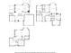 Floor plans for main level, upper level, and basement at 658 Vinings Estates Se Dr, Mableton, GA 30126