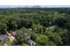Bird's eye view of property showcasing surrounding trees and the cityscape at 1296 Plaza Sw Ave, Atlanta, GA 30310