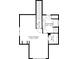 An overhead floor plan view of a bedroom suite with attached bathroom and walk-in closet at 1296 Plaza Sw Ave, Atlanta, GA 30310