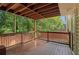 A cozy outdoor living space featuring a wooden deck with natural views at 3372 Springside Rdg, Decatur, GA 30034