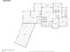 Layout of basement, including garage, unfinished and finished rooms, and bathroom at 49 Waterside Se Dr, Cartersville, GA 30121