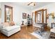 Bright office features hardwood floors, white walls and doors at 49 Waterside Se Dr, Cartersville, GA 30121