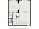 Third floor floor plan view displays bedroom, Gathering room, hall, walk in closet and bath layout with dimensions listed at 1247 Winterhaven Dr, Cumming, GA 30041