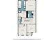 Upstairs floor plan featuring bedrooms, baths, a walk in closet, a hall and a laundry room with all dimensions included at 1247 Winterhaven Dr, Cumming, GA 30041