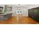 Open concept kitchen and dining room features hardwood floors at 2855 Briarlake Ne Rd, Atlanta, GA 30345