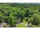Lush greenery creates a beautiful canopy above homes, offering privacy and shade in this aerial shot at 269 Terrydale Se Dr, Marietta, GA 30067
