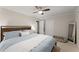 Comfortable bedroom featuring plush carpet, a ceiling fan, and ample space at 269 Terrydale Se Dr, Marietta, GA 30067