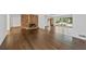 Bright living room with fireplace and large windows, providing ample natural light and backyard views at 2917 Rockingham Nw Dr, Atlanta, GA 30327