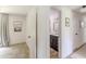 Hallway with a view of a bathroom, bedroom and living area at 4023 Anvil Block Rd, Ellenwood, GA 30294