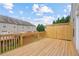 Outdoor wood deck perfect for relaxation and entertaining with privacy fencing at 10775 Brunson Dr, Johns Creek, GA 30097