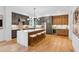 Modern kitchen featuring a center island with seating and stainless steel appliances at 81 Walthall Se St, Atlanta, GA 30316