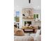 Living room featuring a fireplace, large windows and neutral decor at 81 Walthall Se St, Atlanta, GA 30316