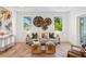 Bright living room with stylish decor, hardwood floors and comfortable seating at 81 Walthall Se St, Atlanta, GA 30316