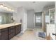 Bathroom with double vanity, walk-in shower, separate toilet area and lots of space at 110 Ashbury Circle Cir, Dallas, GA 30157
