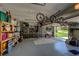 Well-organized two car garage with ample storage and painted floors at 110 Ashbury Circle Cir, Dallas, GA 30157